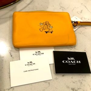 Disney x Coach Mickey Wristlet